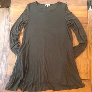 Army Green A-line Swing Dress/tunic.
